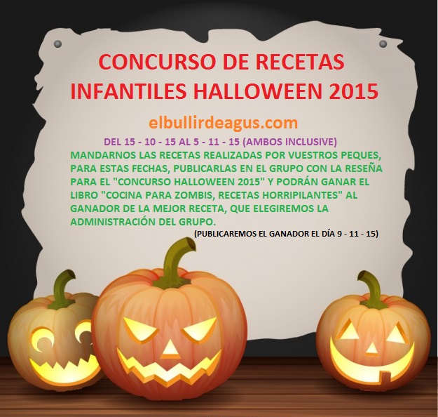 Concurso Recetas Infantiles Halloween 2015