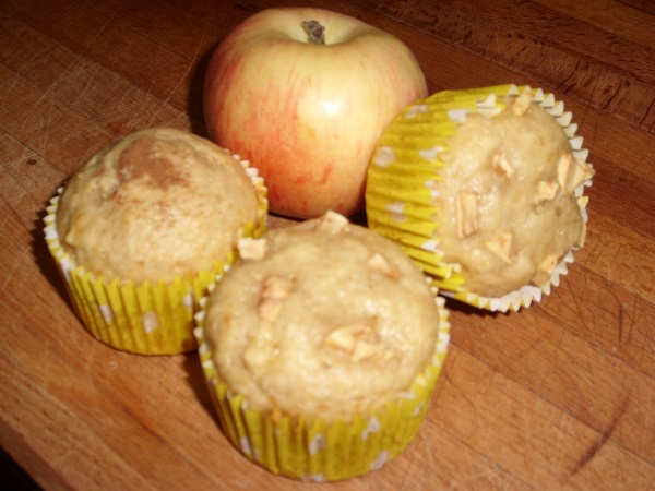 Muffins de manzana y miel