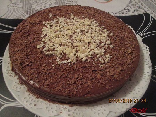 tarta obleas chocolate
