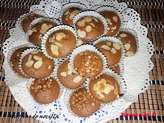 muffins nocilla almendras