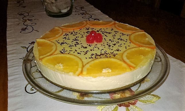 tarta mousse naranja queso mascarpone