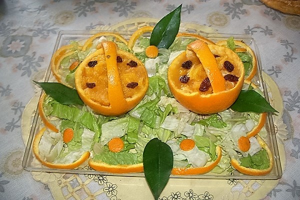 Cestitas de naranja con macedonia de frutas (3)