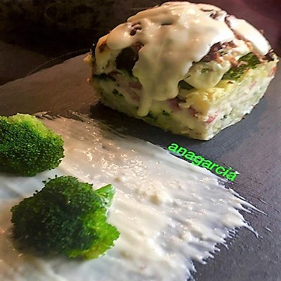 pastel de brocoli y patata