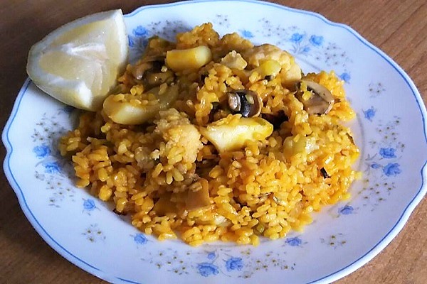 arroz con sepia