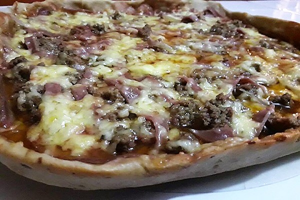 pizza en sarten