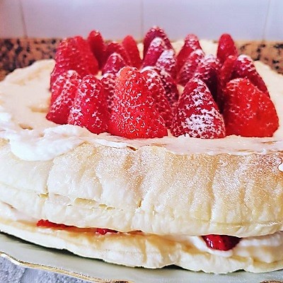 tarta de hojaldre con crema pastelera